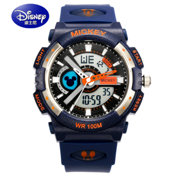 Gambar Disney Mickey Tahan Air Anak Laki laki Anak anak Elektronik Jam Tangan Jam Tangan Anak