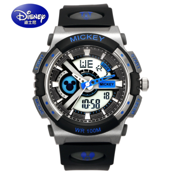 Gambar Disney Mickey Tahan Air Anak Laki laki Anak anak Elektronik Jam Tangan Jam Tangan Anak