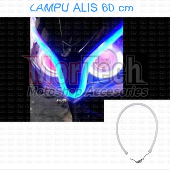 Gambar DRL Lampu LED Alis Flexible Fleksibel 60 cm N MAX   NMAX Biru
