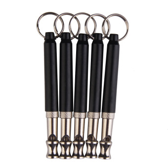 Dua nada seruling ultrasonik peluit anjing gantungan kunci untuk pelatihan hewan peliharaan - Internasional