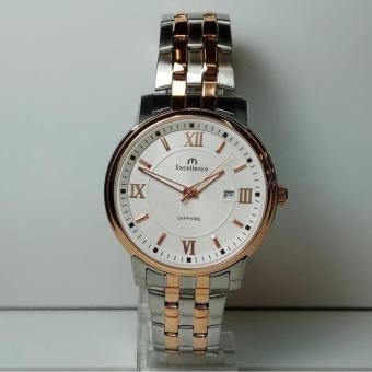 Gambar Excellence Jam Tangan Pria Excellence EX 8122MD Sapphire Silver Rosegold Stainless Steel