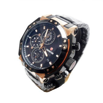 Expedition-E-6385-B-ExpeditionB - Jam tangan Pria - Stainless stell - Hitam Rose Gold  