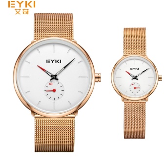 Gambar Eyki Korea Fashion Style pria dan wanita mahasiswa jam tangan waterproof jam tangan Couple