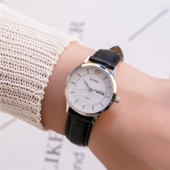 Gambar Eyki Shishang perempuan Minggu kalender jam tangan wanita kasual Watch