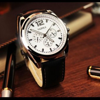 Fashion Business Non-mechanical Watch Luminous Pointer Men's Wristwatches - intl  