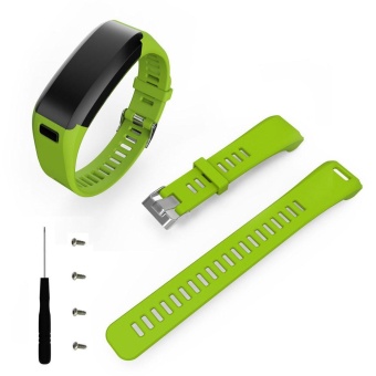 Fashion Sports Silicone Band Strap Bracelet + Tool For Garmin Vivosmart HR GN - intl  