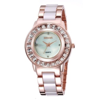 fehiba Qin Wei brand of high-grade ceramic between Natural RoseGold Ladies Watch disc Fritillaria www.shyosdy.com W4766 (Gold) - intl  