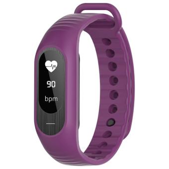 Fitness Sports Bluetooth LED Waterproof Bracelet Watch Skmei B15p Women's Digital Blood Pressure Heart Rate Monitor Wrist Watch - Purple(Purple)  