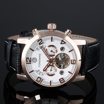 Gambar FORSINING Men S Automatic Mechanical Leather Wrist Watches   intl