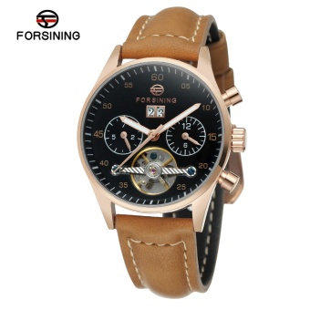 Gambar Forsining Women s Watch Automatic Genuine Leather Strap Wristwatch  intl
