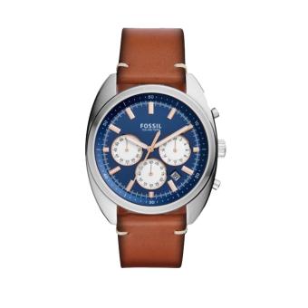 Fossil Watch Drifter Chronograph Brown Stainless-Steel Case Leather Strap Mens NWT + Warranty CH3045  