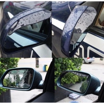Gambar Four  U PVC Pelindung Spion Kaca Mobil   Black