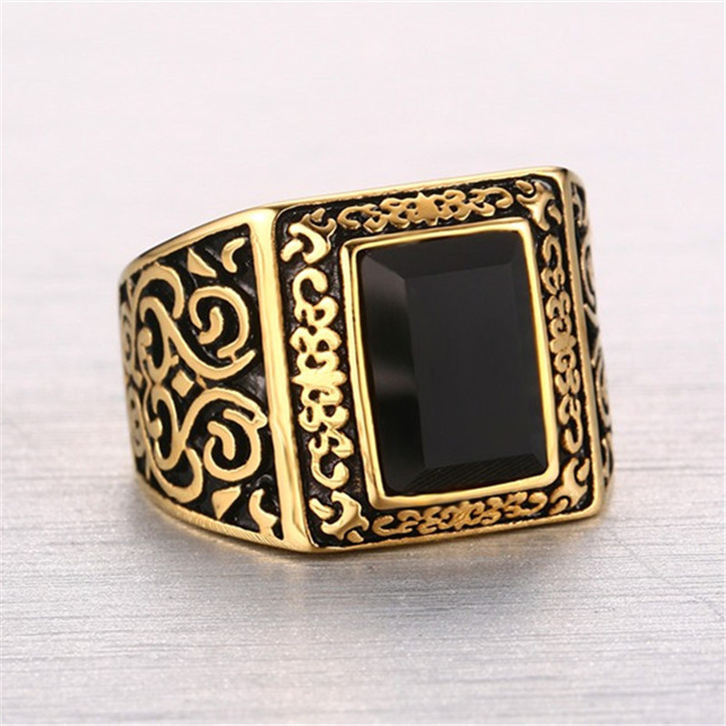 Laki Laki Remaja Punk Rock Cincin 18 Kb Emas Berlapis 