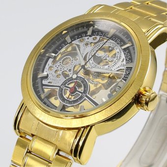 Gold Watches Luxury Brand Men's Fashion Automatic Hollow Out Man Mechanical Watches Waches Relogio Masculino - intl  