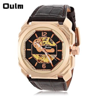 [GOLDEN] Oulm 3218 Men Automatic Mechanical Hollow Out Watch - intl  