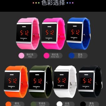 Gosasa Touch Screen Digital LED Waterproof Boys Girls Sport Casual Wrist Watches - intl  