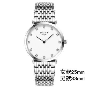 Gambar Guanqin asli tahan air ultra tipis pria dan wanita jam tangan Shi Ying jam