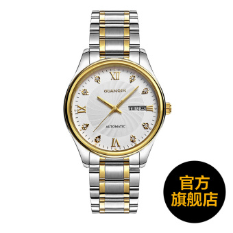 Gambar Guanqin pria asli jam tangan mekanik otomatis