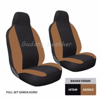 Gambar Gudang Leather Sarung Jok Mobil Toyota Calya (Hitam Saddle)