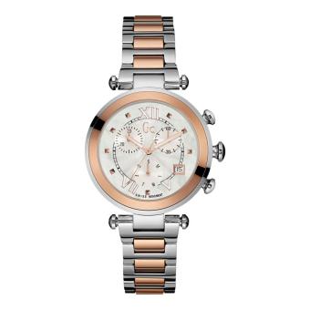 GUESS COLLECTION Gc LADYCHIC Y05002M1 - Chronograph - Jam Tangan Wanita - Stainless - Silver - Rose Gold  