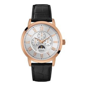 Gambar Guess   Jam Tangan Pria   Rosegold Putih   Strap hitam   W0870G2