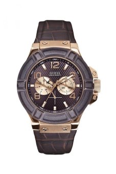 Gambar Guess W0040G3   Jam Tangan Pria   Coklat   Kulit