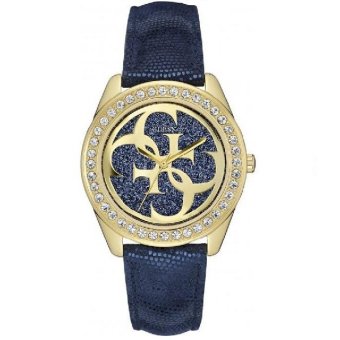 Gambar Guess W0627L2   Jam Tangan Wanita   Gold Denim   Kulit