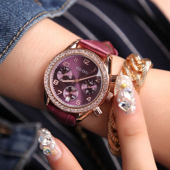 Gambar Guou asli baru multifungsi jam tangan wanita