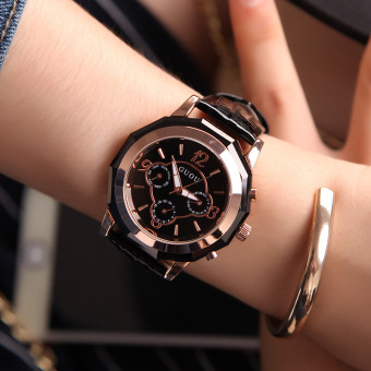 Gambar Guou baru mewah kasual sabuk Wanita Watch