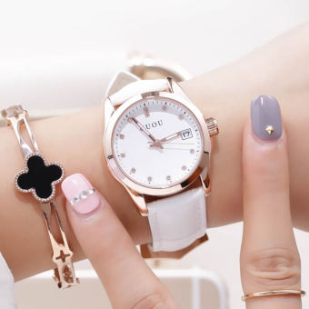 Gambar Guou berlian Shi Ying skala kalender wanita fashion Jam Watch