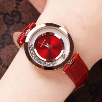 Gambar GUOU emas berlian sabuk Shi Ying jam anti air Shishang jam tangan wanita