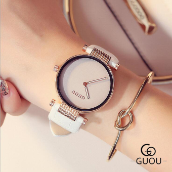 Gambar GUOU Jianyue sabuk fashion jam Shishang jam tangan wanita