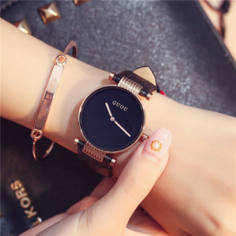 Gambar GUOU Jianyue style sabuk fashion jam jam tangan wanita