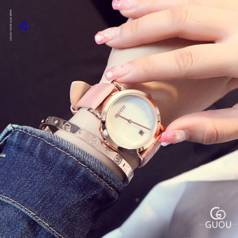 Gambar GUOU Korea Fashion Style asli wanita mahasiswa jam tangan