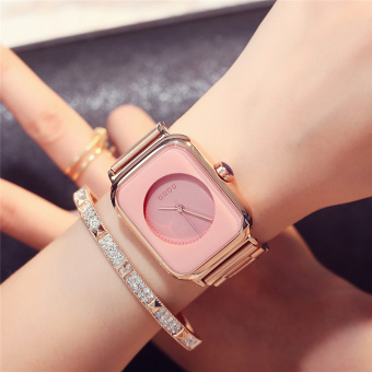 Jual GUOU Korea Fashion Style perempuan persegi jam di Shi Ying jam jam
tangan Waterproof Online Terjangkau