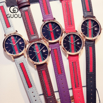 Gambar Guou Shishang waterproof bentuk perempuan kalender Watch