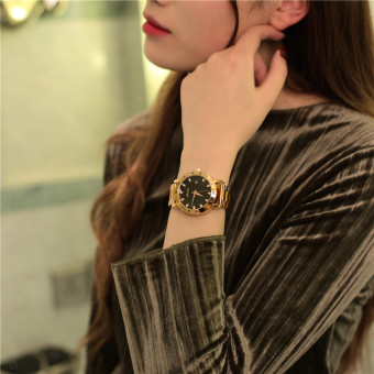 Gambar GUOU skala berlian perempuan jam tangan wanita Watch