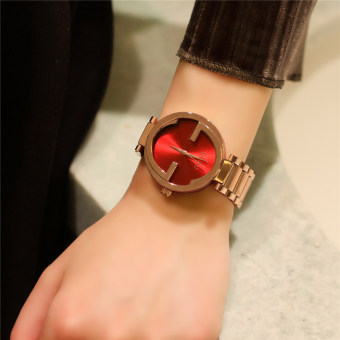 Gambar GUOU tren perempuan Waterproof besar jam tangan gelang Shishang Watch