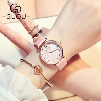 Gambar GUOU Waterproof Shishang model wanita baru sabuk kulit menonton jam tangan wanita