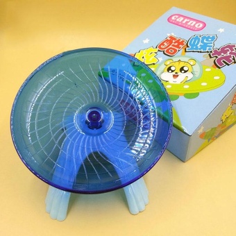 Hamster Exercise Flying Saucer Mice Gerbil Fitness Gyro Running Game Play Toy - intl