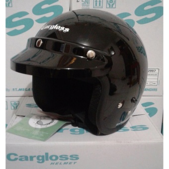 Gambar Helm CARGLOSS Retro HITAM METALIK