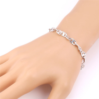 Kristal Yang Indah Dapat Disesuaikan Untuk Hadiah Berlapis Mode Perhiasan Wanita Platinum Platinum .