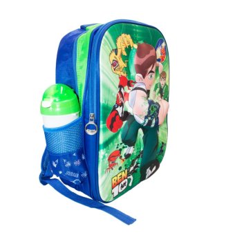 Alldaysmart Tas Ransel Anak Sekolah Motif BEN 10 BESAR 3D Ukuran 43x10(Free Botol Minum ...