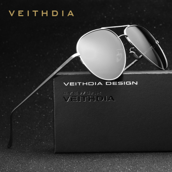 VEITHDIA Matahari Merek Fashion Kacamata Terpolarisasi Lapisan Cermin Mengemudi Kacamata Hitam Oculos Eyewear Untuk Laki-
