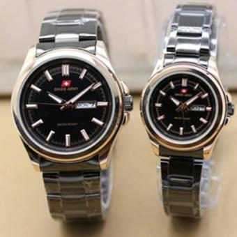 Swiss Army Couple Watch - black gold - Stainless - Swiss Army SA 5088 COUP SS