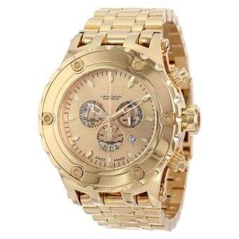 Invicta Men's 14506 Subaqua Reserve Chronograph Gold Dial 18k Gold Ion-Plated Stainless Steel Watch (Intl) (Intl)  