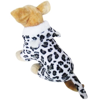 Gambar iooilyu Dog Soft Hoodie in Cheetah Leopord Design Jumpsuit WinterDog Coat Clothes.   intl