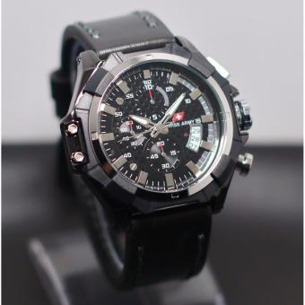 jual jam tanga pria casual swiss army original chrono aktif tali kulit kualitas terbarik jual jam tanga pria casual swiss army original chrono aktif tali kulit kualitas terbarik