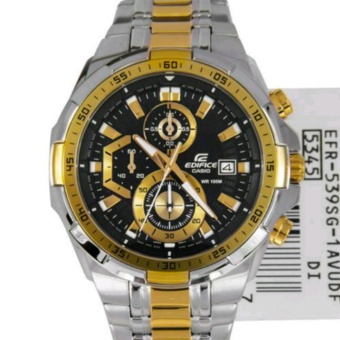 Jam Tangan Casioo Edifice EFR 539SG - 1AVUDF Chain Stainless Silver Combi Gold  