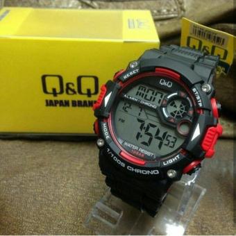 jam tangan Digital Q&Q S10 rubberstrap-alarm-stopwatch-light  